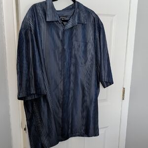 Elegant Navy Striped Shirt 3X